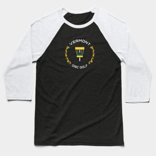 Vermont Disc Golf - State Flag Dark Baseball T-Shirt